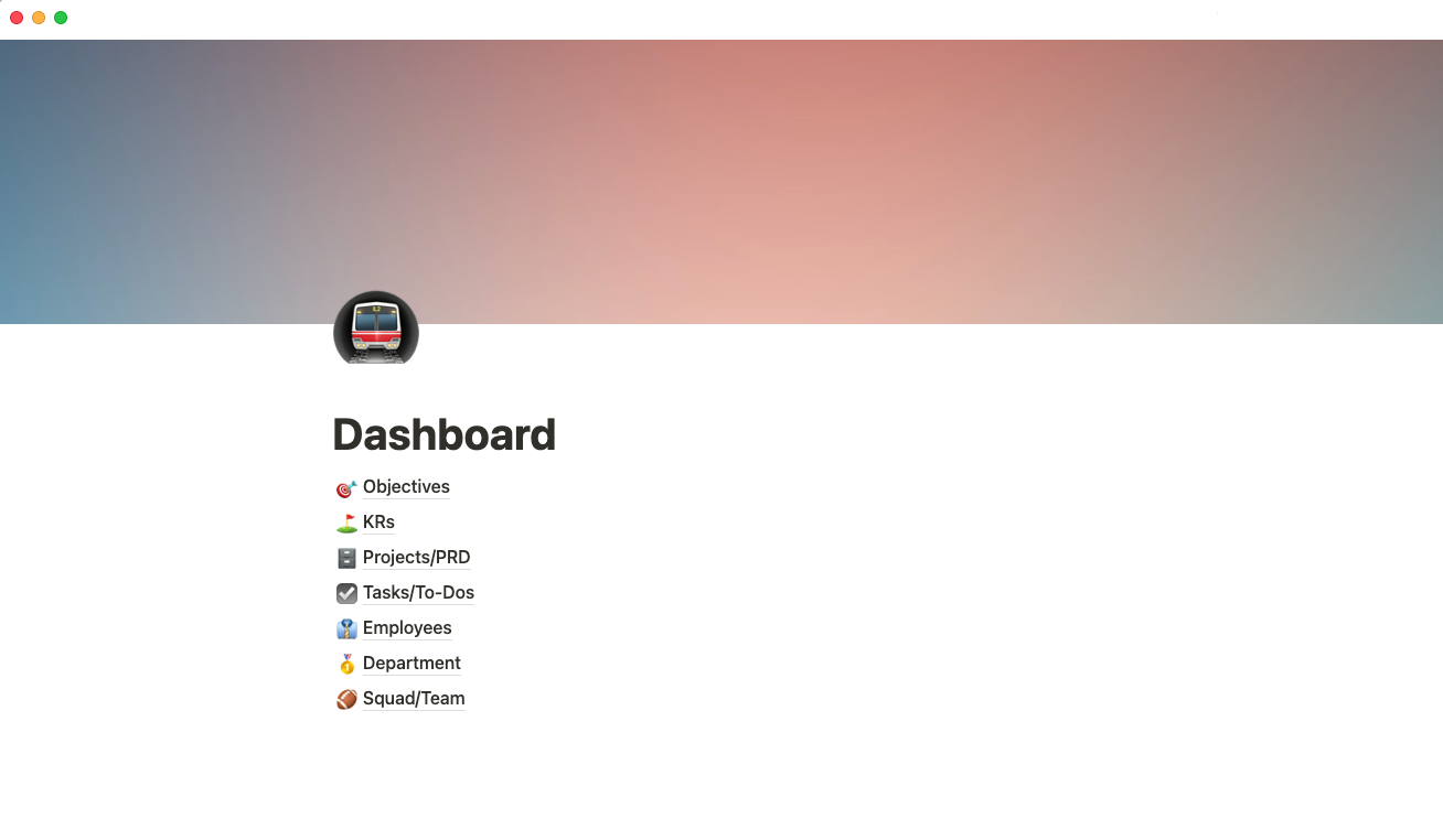 dashboard template