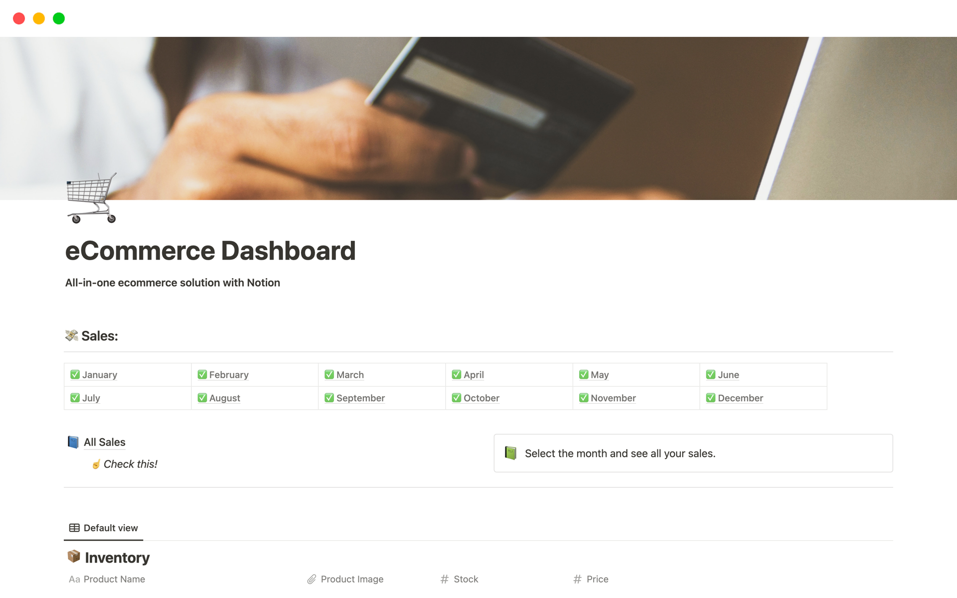 A template preview for eCommerce Dashboard - Streamline Operations