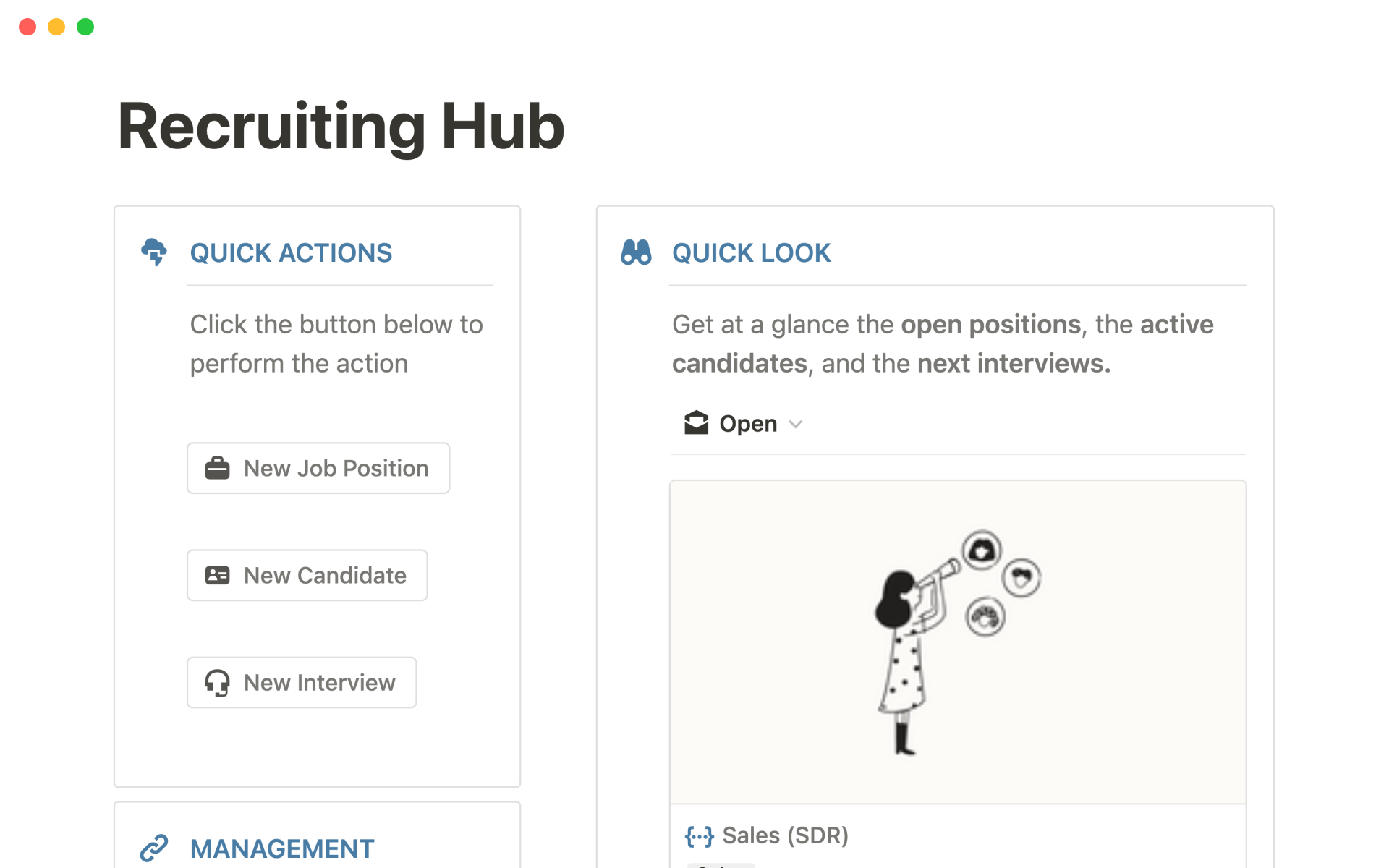 Manage your recruitments in Notion with the power of Notion AI