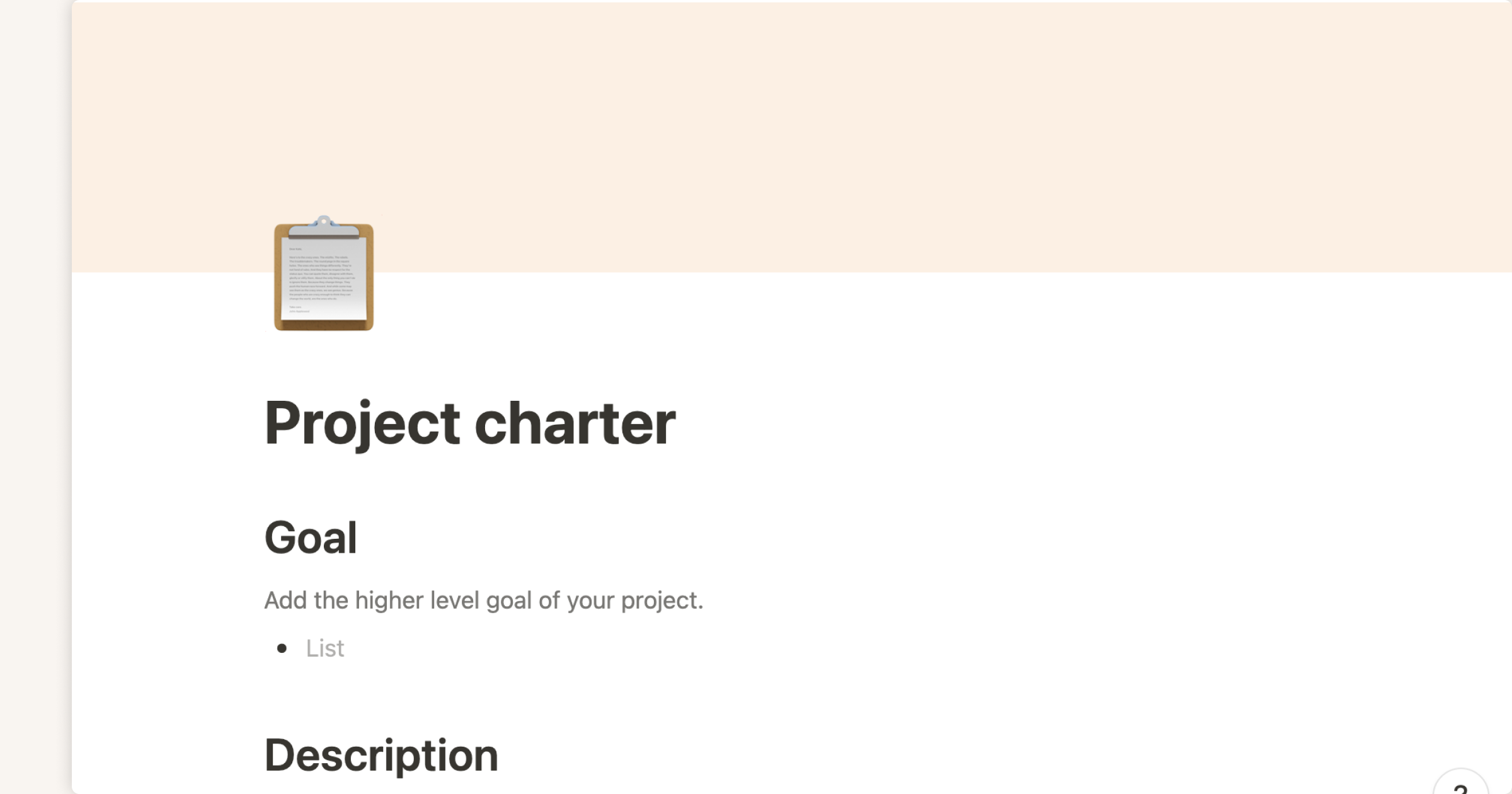 Project charter template thumbnail