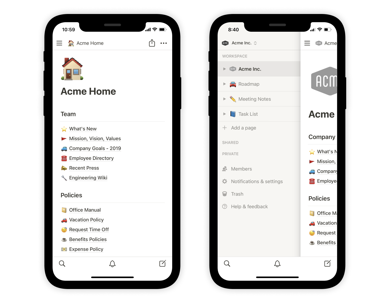 app organizador de tareas gratis-ios-android-notion