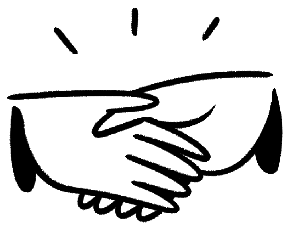 Una ilustración de un apretón de manos