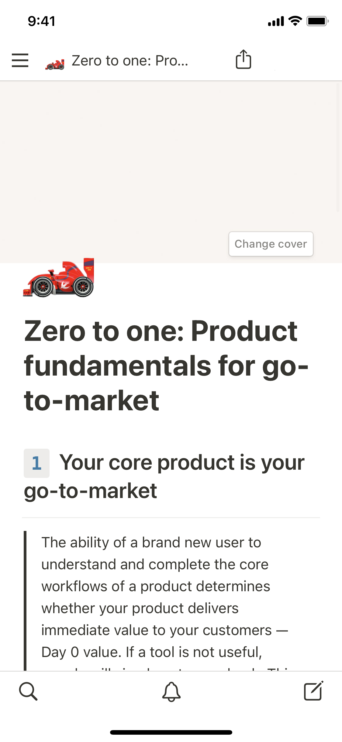 The mobile image for the Merci Grace's zero to one framework template