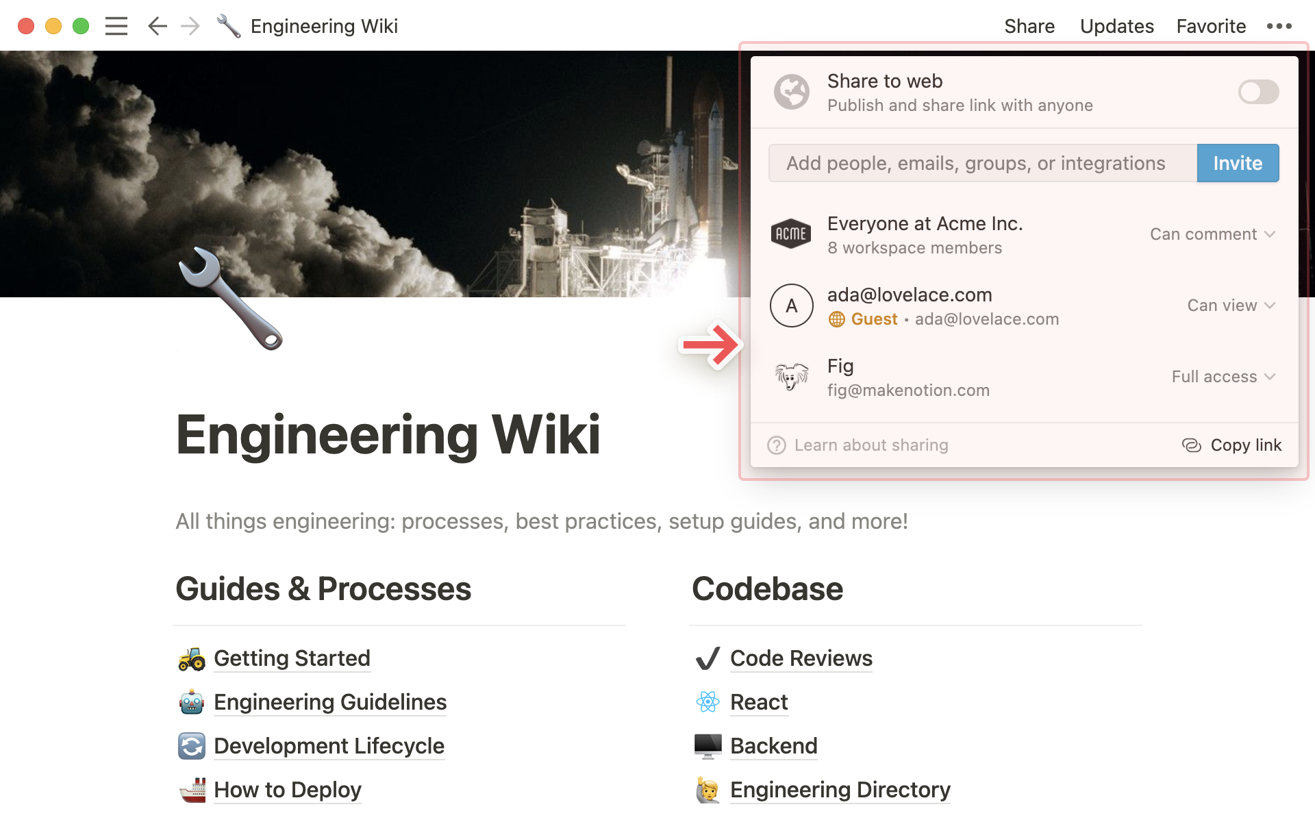 Guide to using Notion’s sharing and permission settings Notion Help