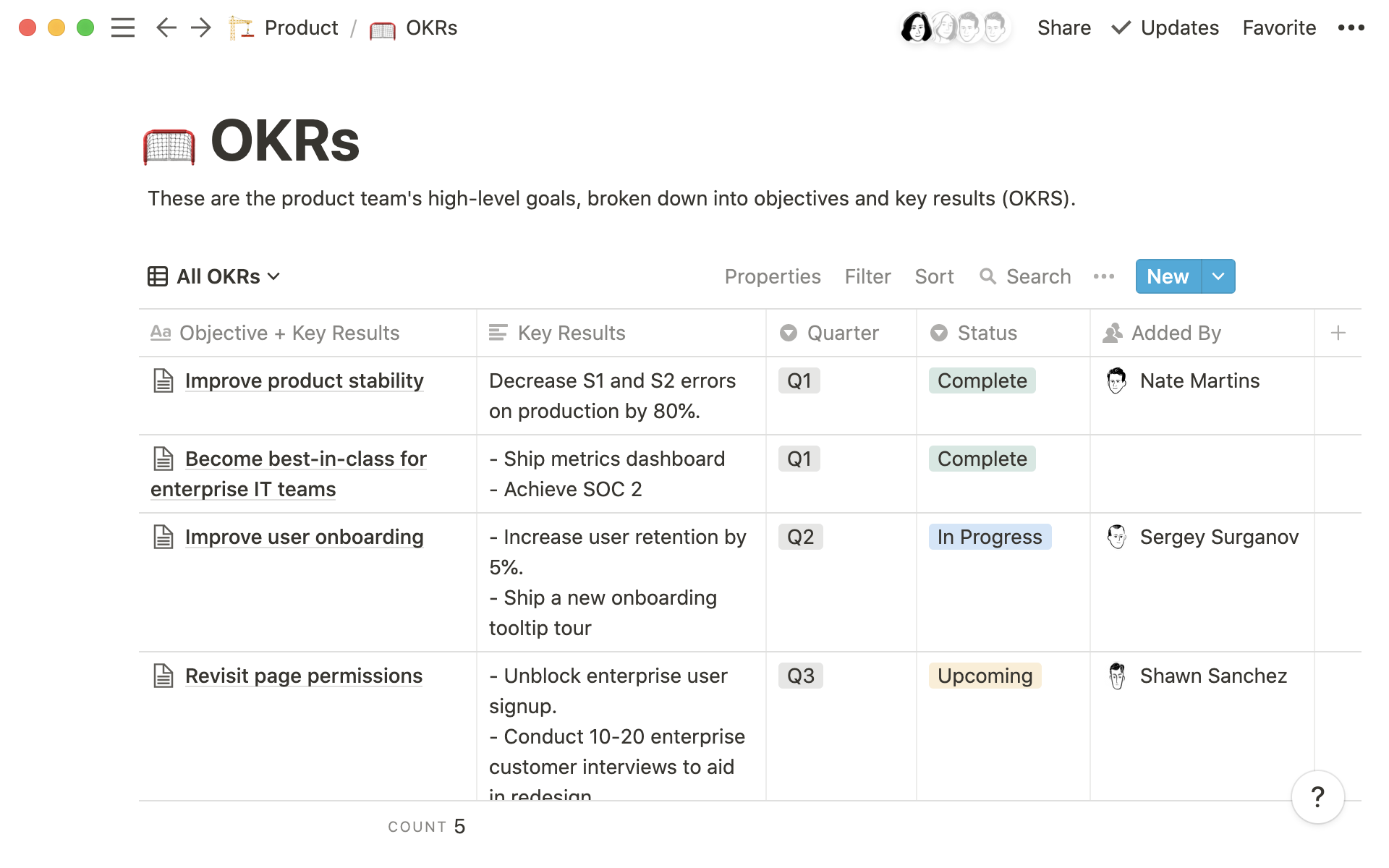 Build an efficient, organized OKR tracker with Notion