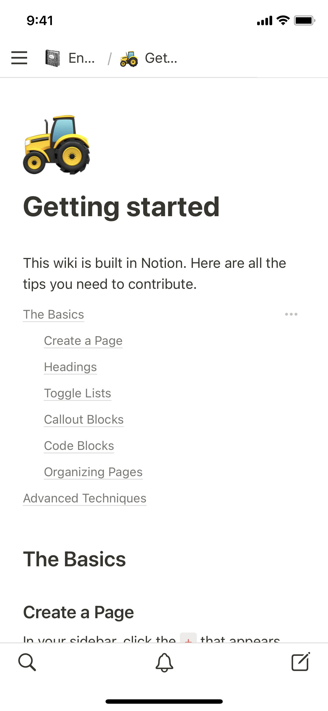 Notion Template Gallery β Engineering wiki