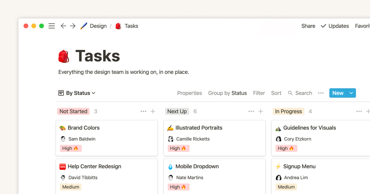 A project management system for your design team that connects all your work