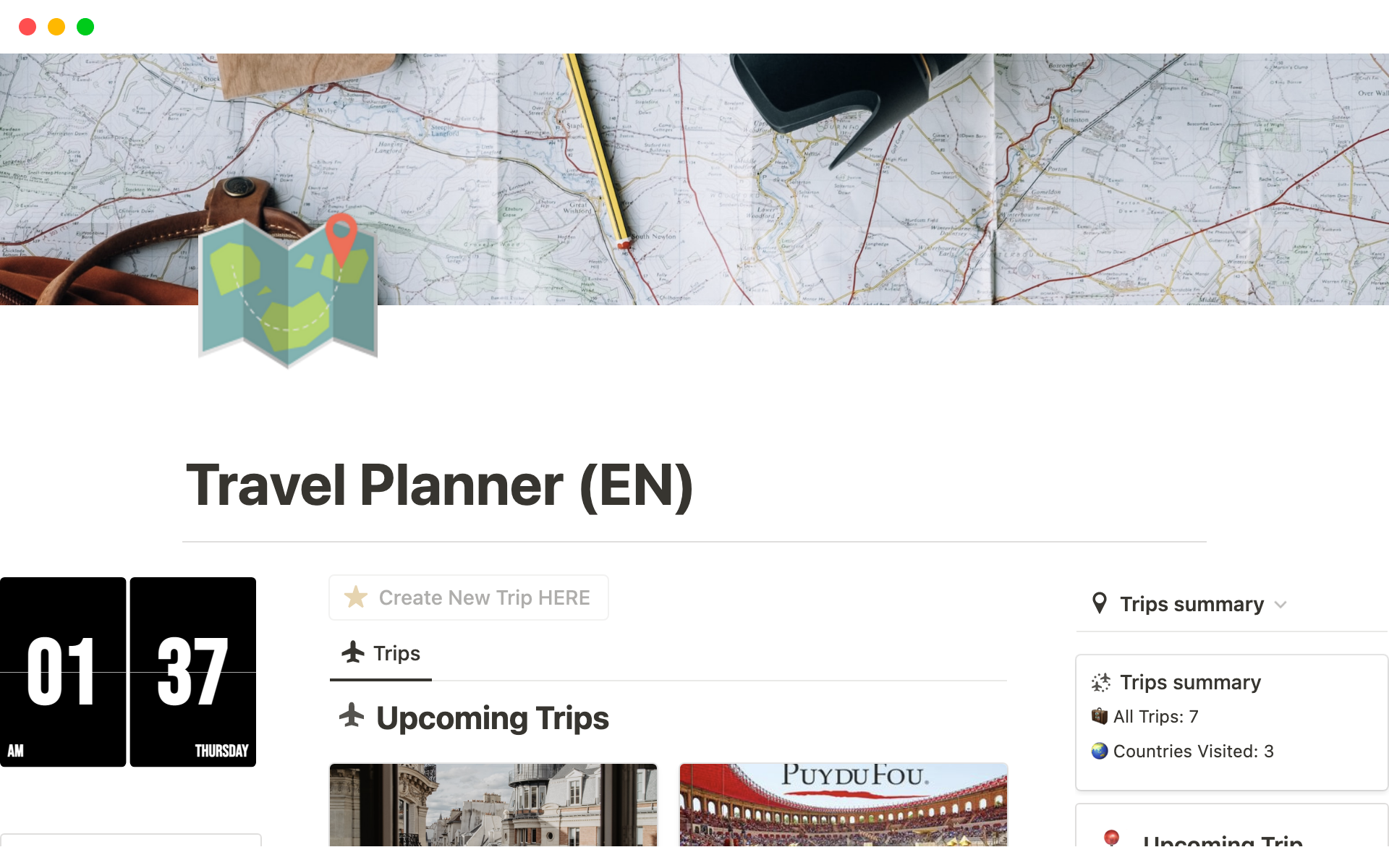 ultimate travel planner template
