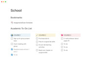 Janice Studies Student Dashboard Notion Template