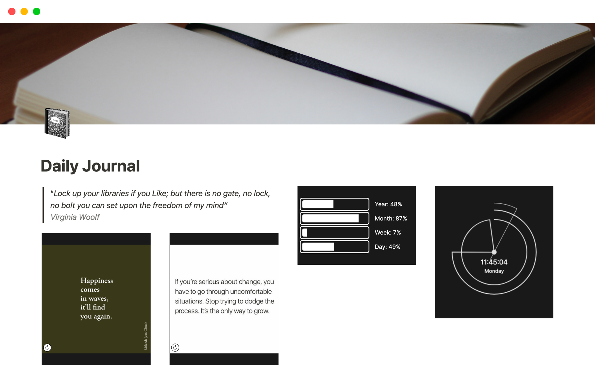 Daily Journal Notion Template