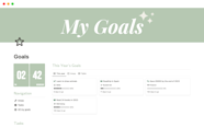 Notion Goals Template Astra edu pl