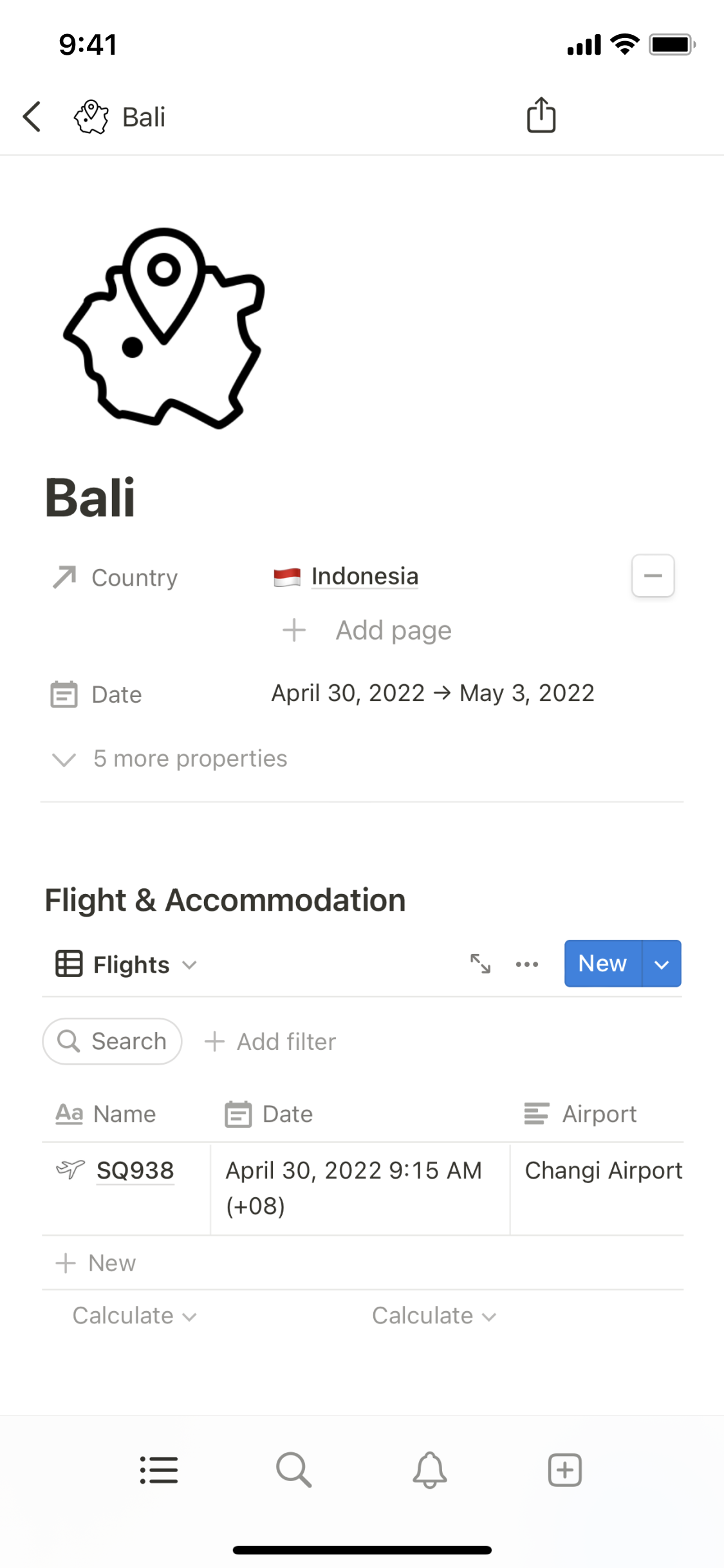 Notion Template Gallery Travel planner