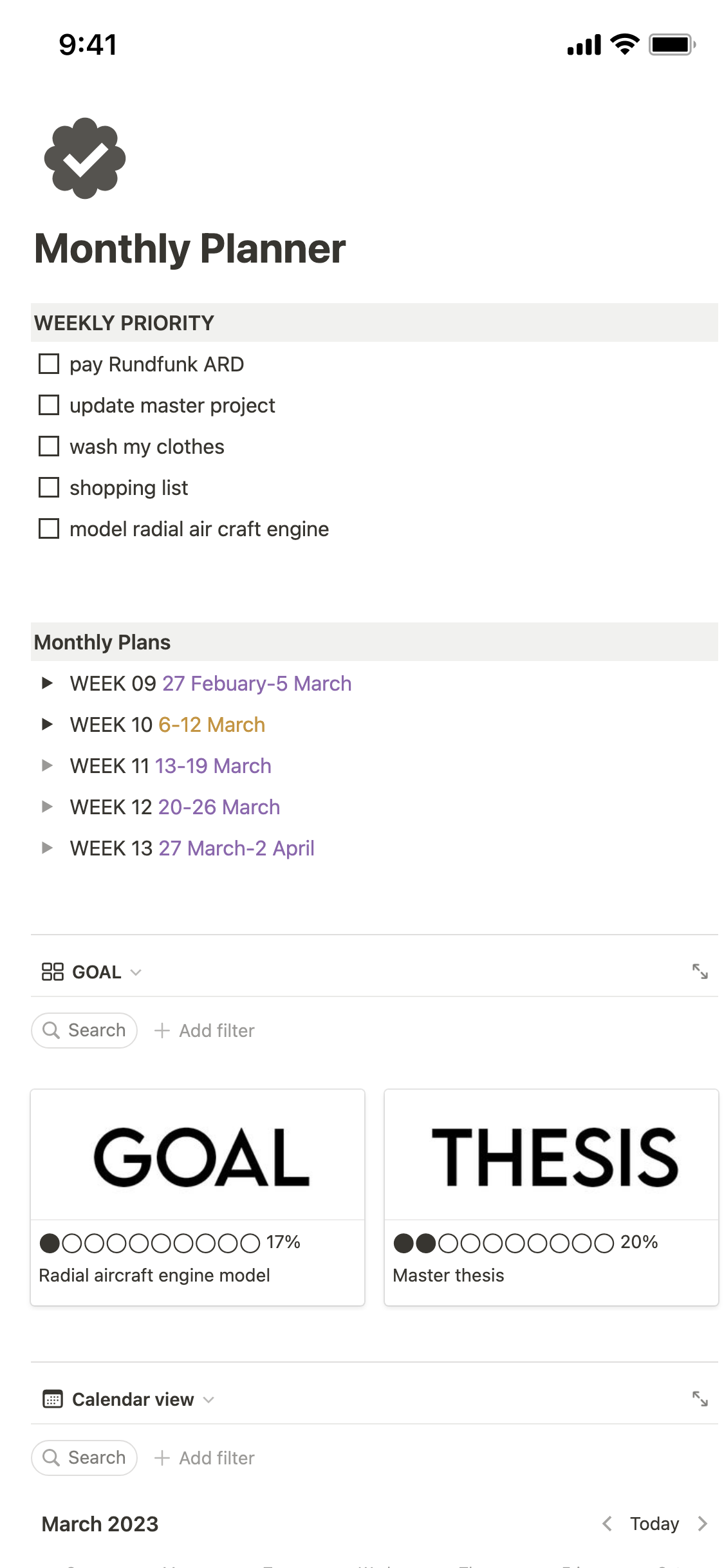 Notion Template Gallery Monthly Planner