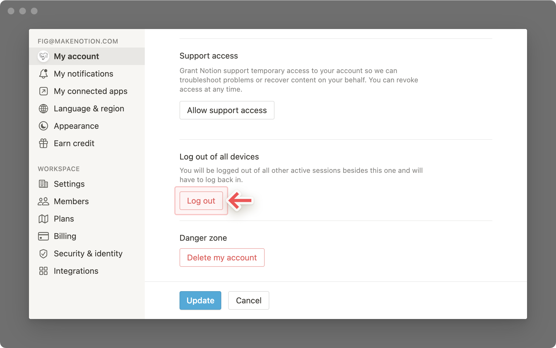 Account settings – Notion Help Center