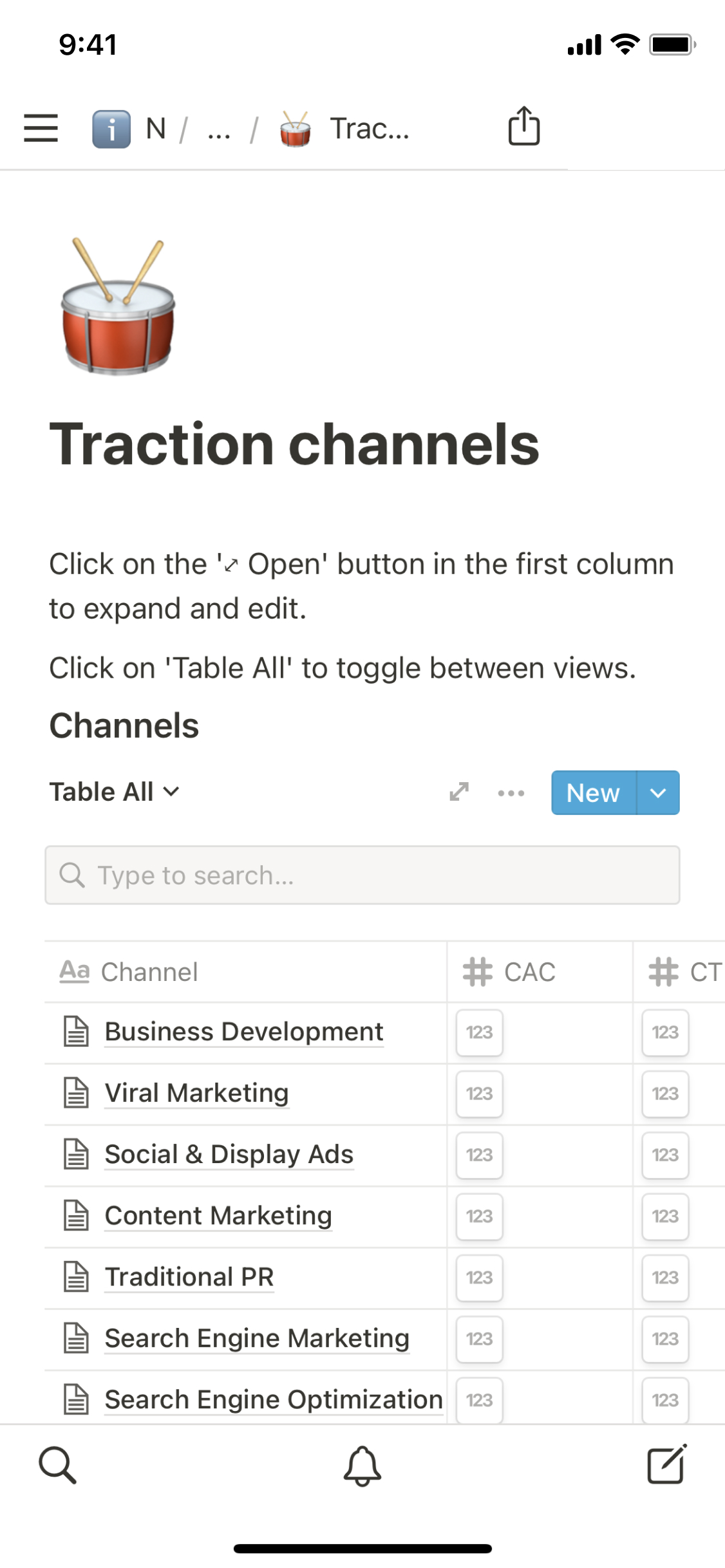 The mobile image for the Traction channels  template