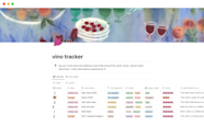 Vino Wine Log Notion Template