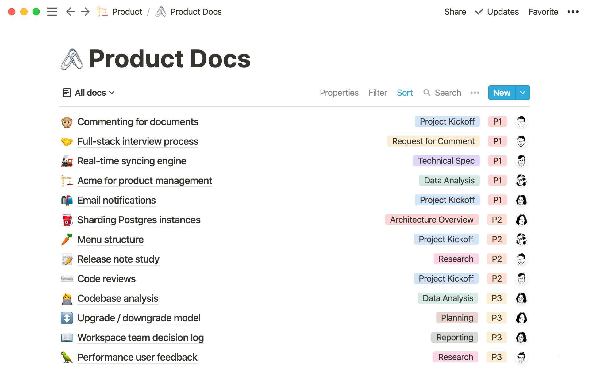 Product docs