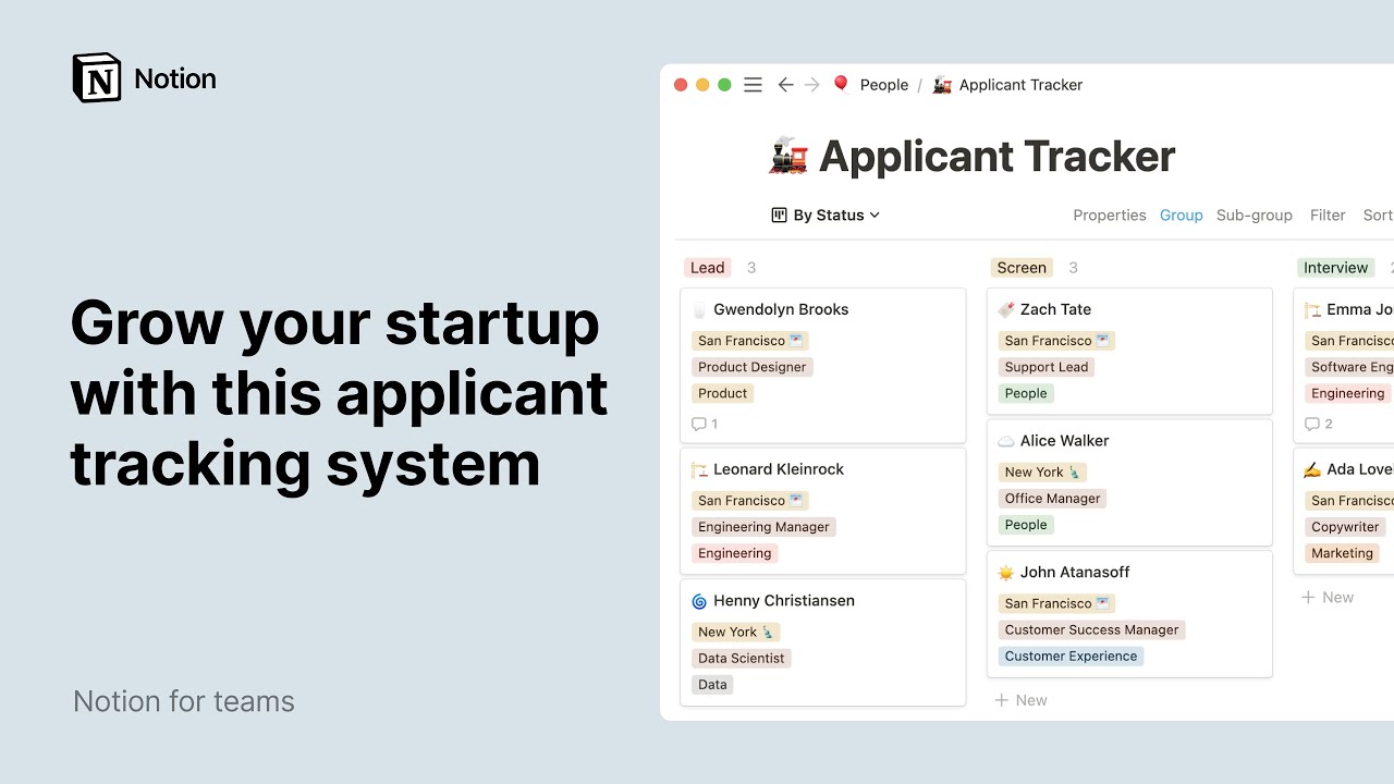 Grow your startup with this applicant tracking system