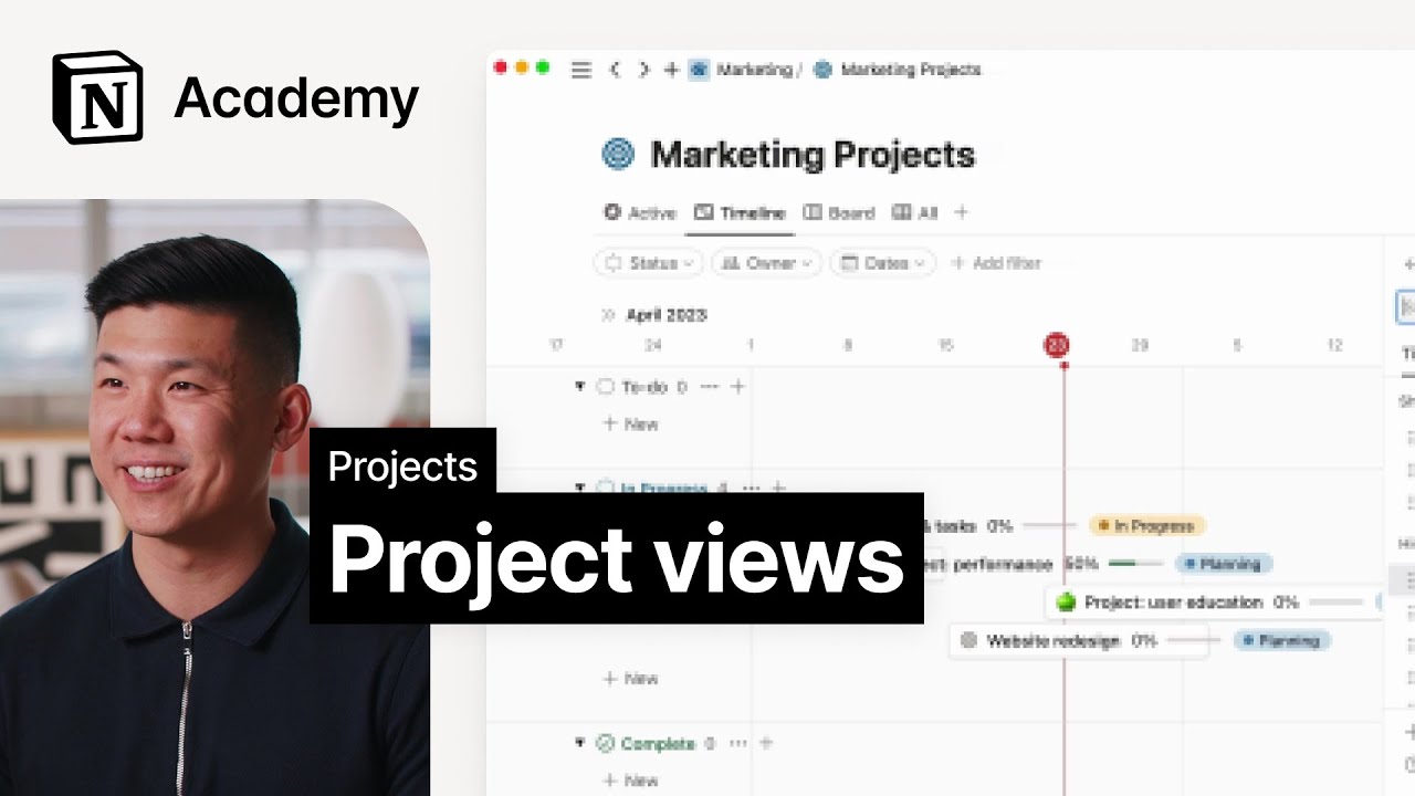 Views for project management