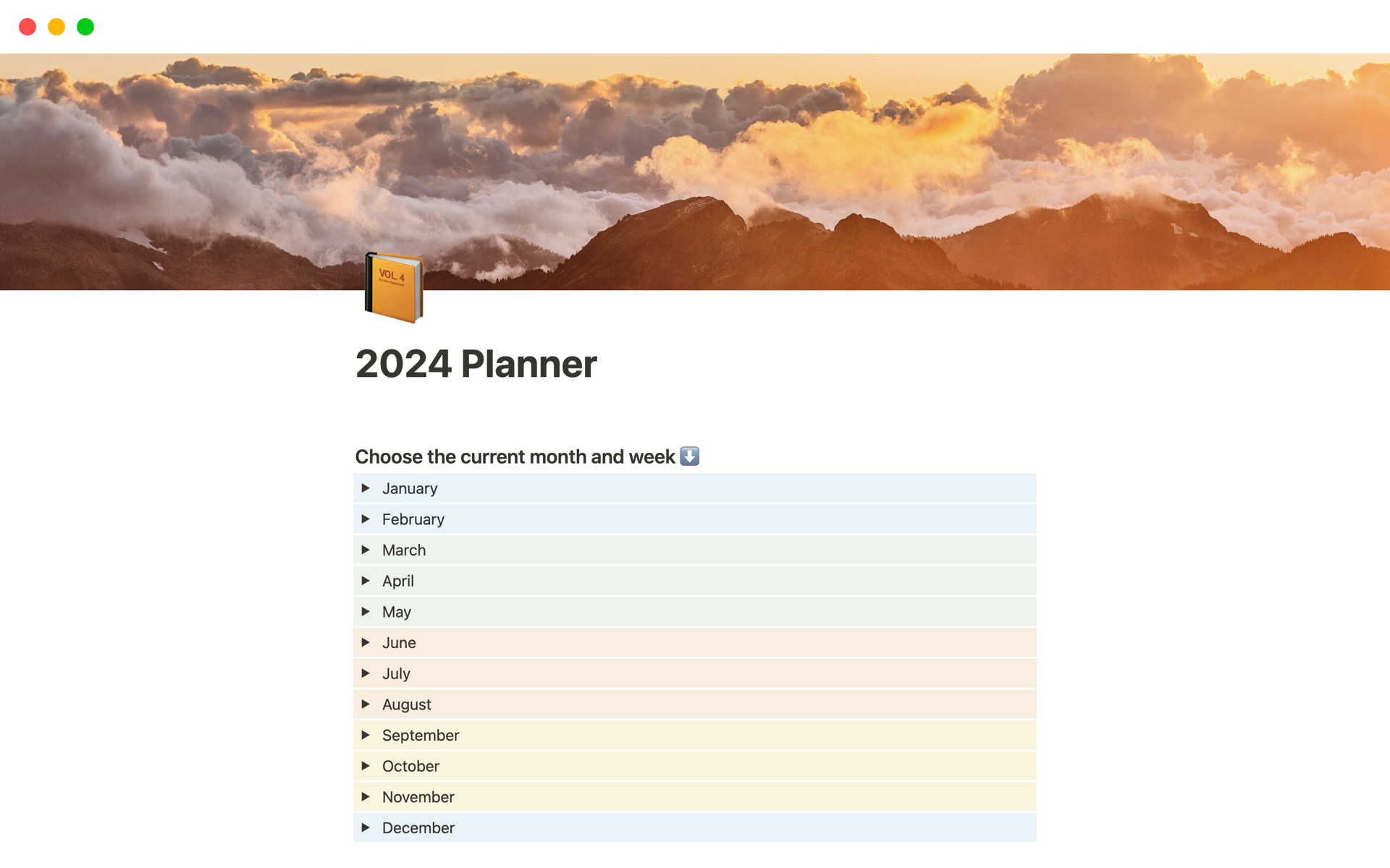 A template preview for Personal Success Toolkit: Master Your 2024 Goals with Notion