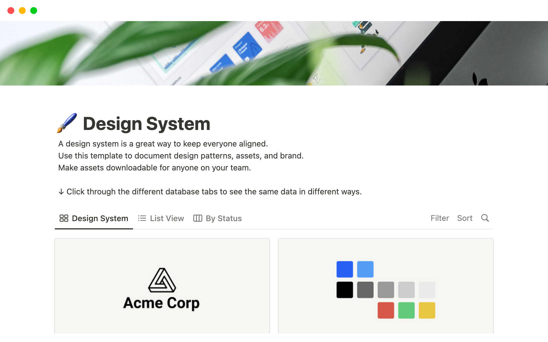 A template preview for Best Design System Templates for Content Editors