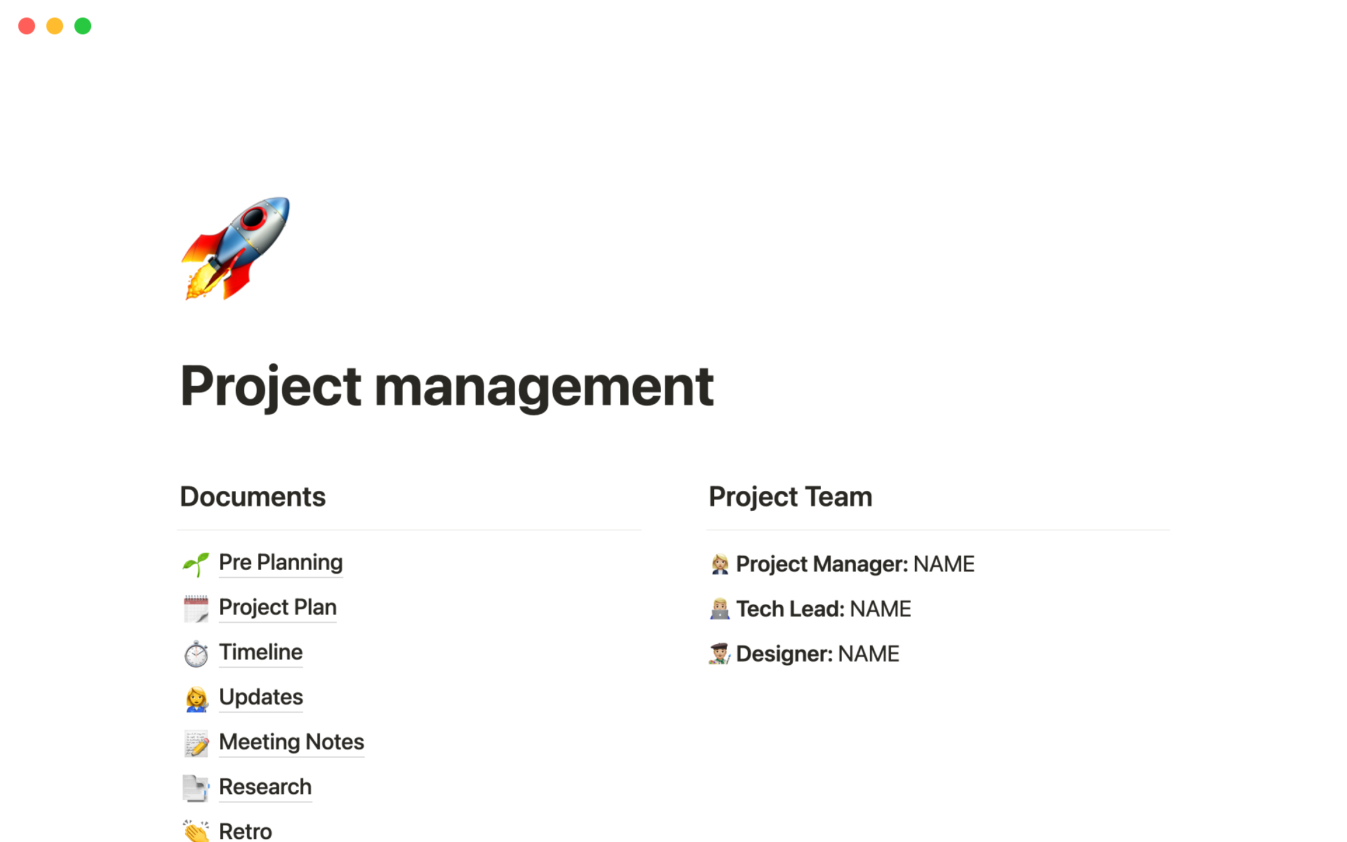 A template preview for 9 project plan templates that will keep your team on track