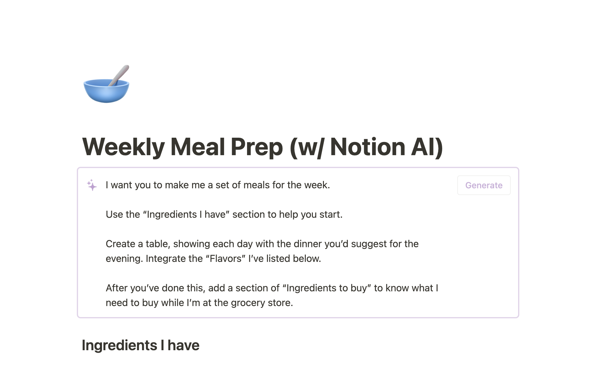 Captura de pantalla de la colección 7 plantillas de Notion para estudiantes basadas en IA creada por Notion
