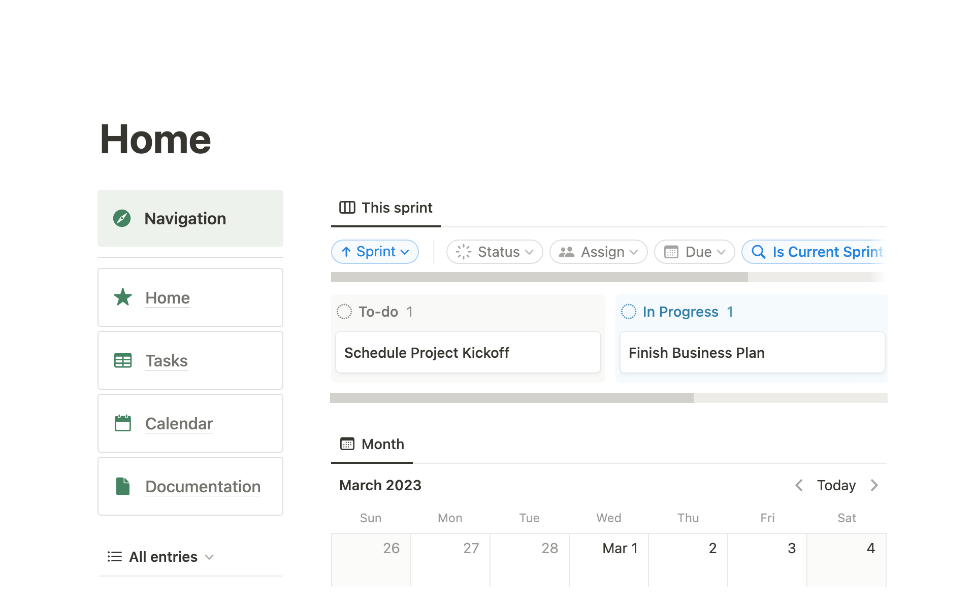 A template preview for Top 10 Paid Project Charter Templates in Notion