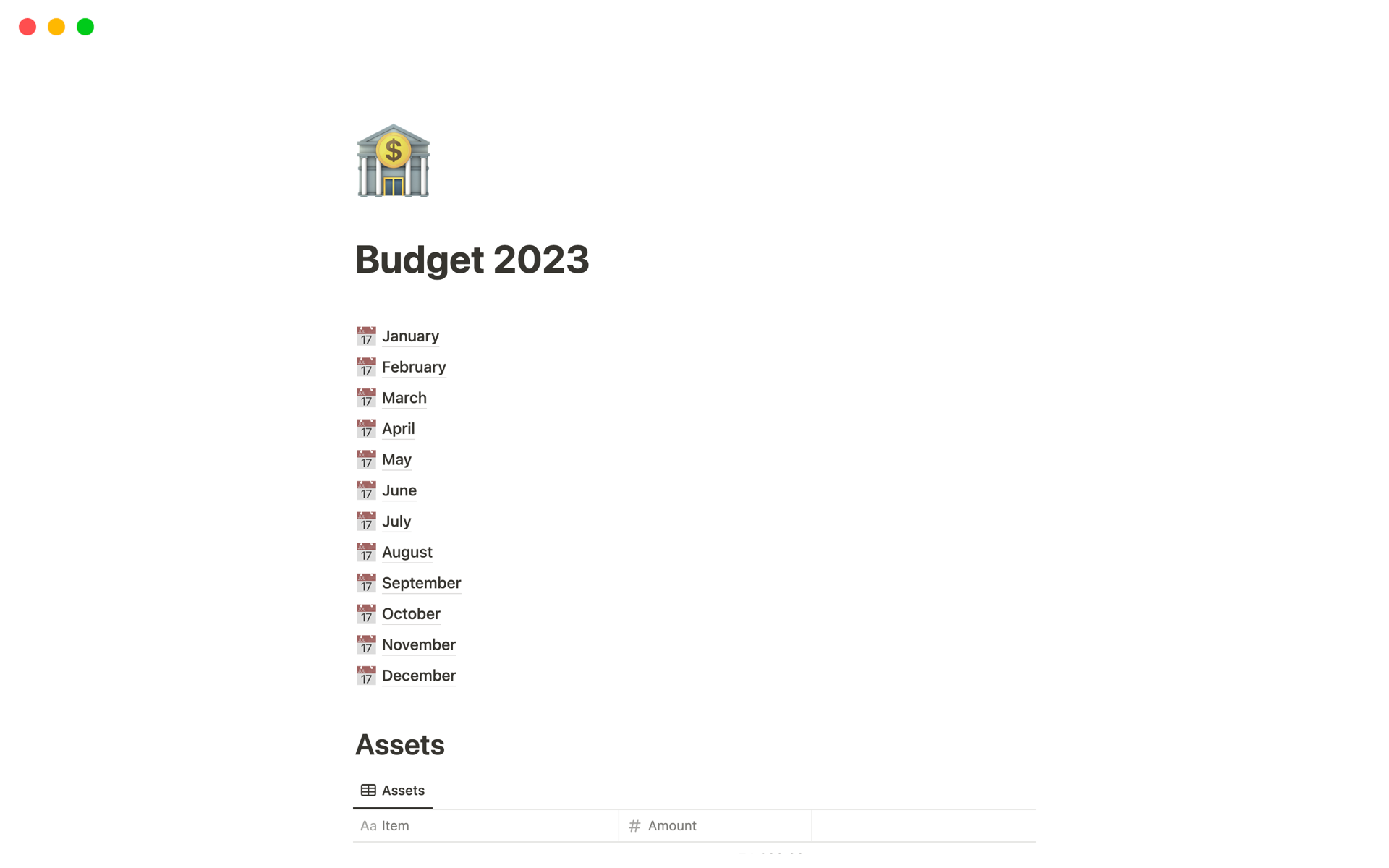 A template preview for Top Free Budget Proposal Templates in Notion