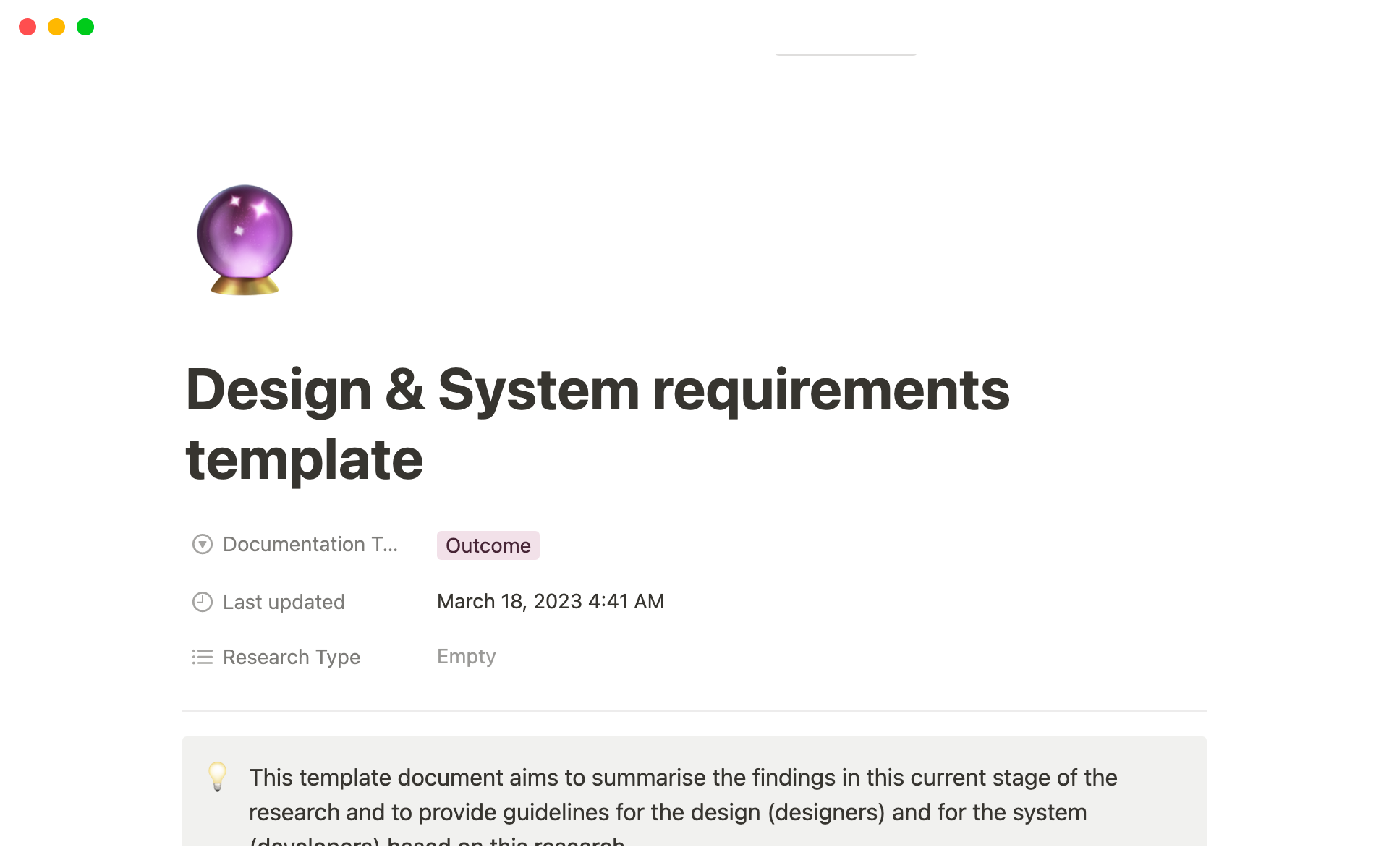 A template preview for Top 10 Design Brief Templates for Product Analysts
