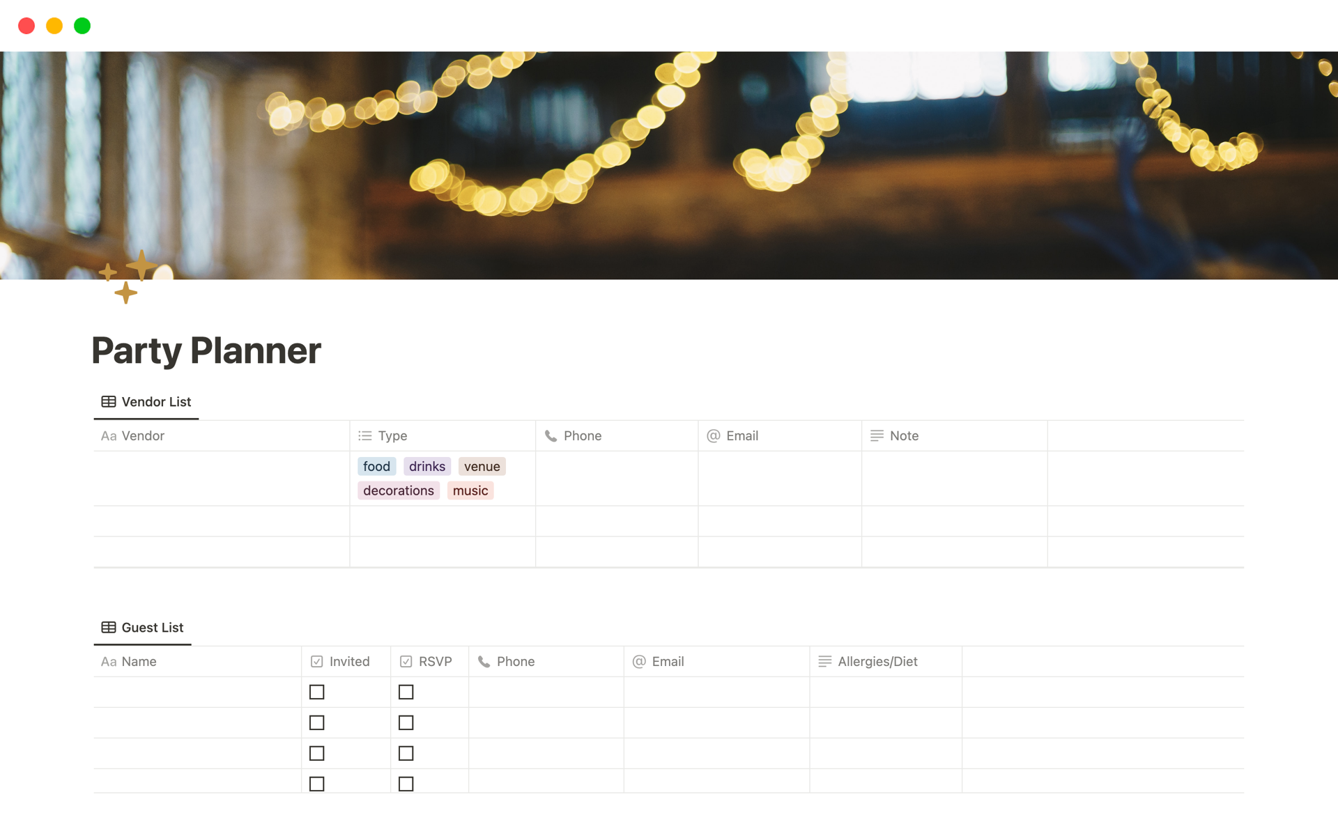 A template preview for Top 10 Event Planning Templates for Freelancers
