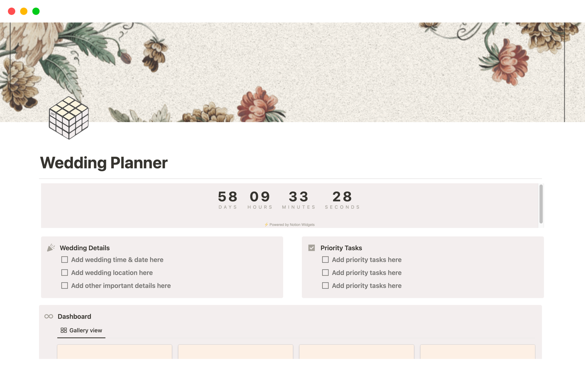 A template preview for Top 10 Free Event Management Templates in Notion