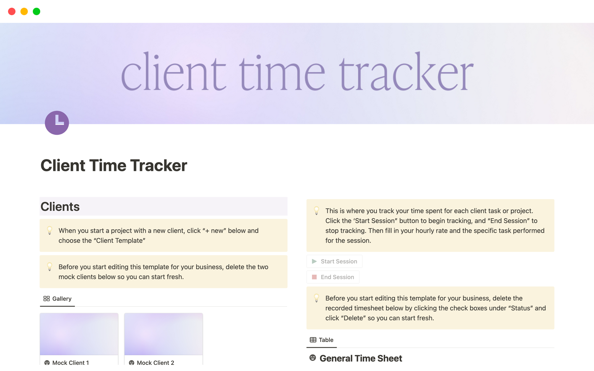 A template preview for Top 7 Paid Work Hours Log Templates in Notion