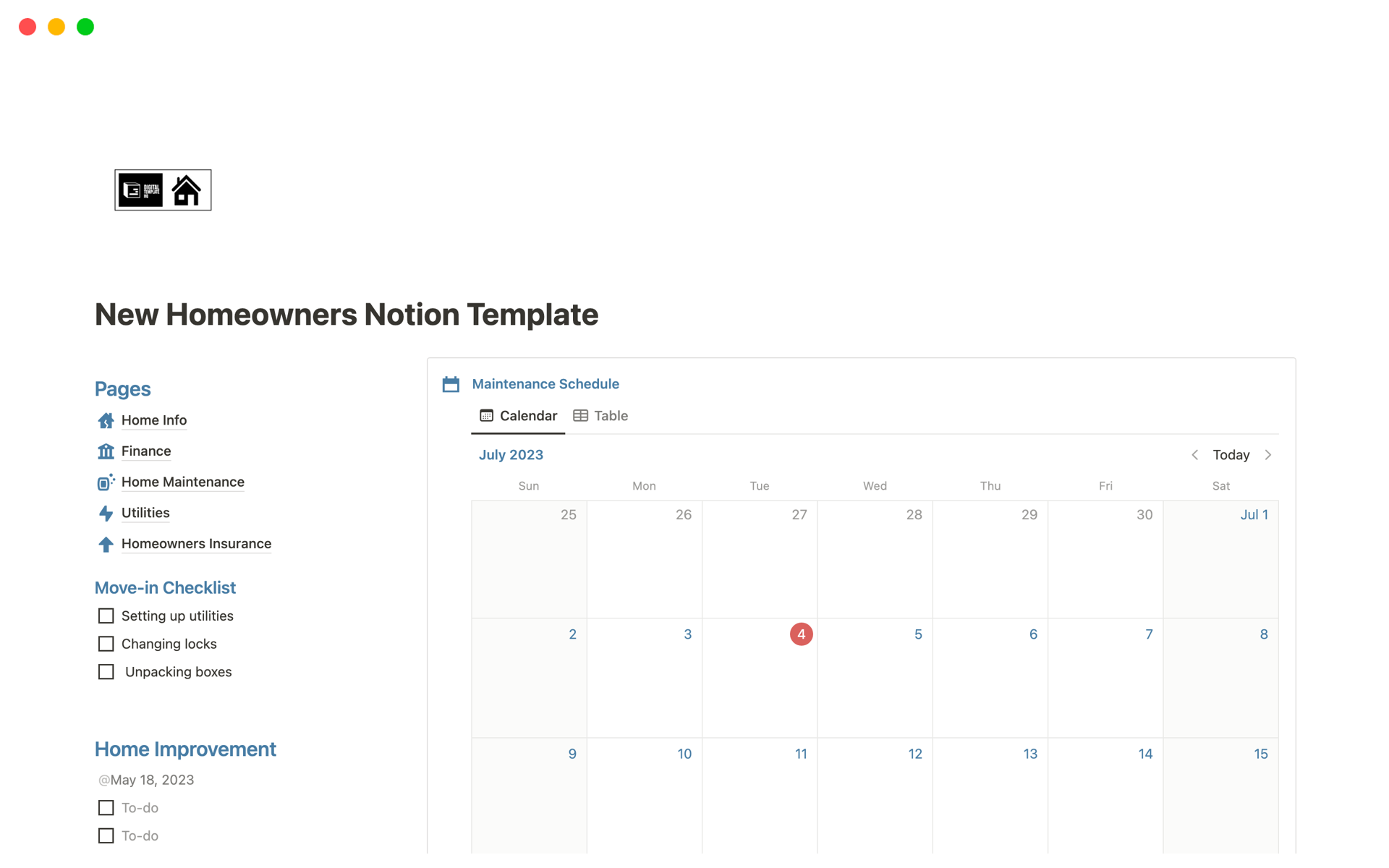 A template preview for Top 6 Paid Property Search Templates in Notion