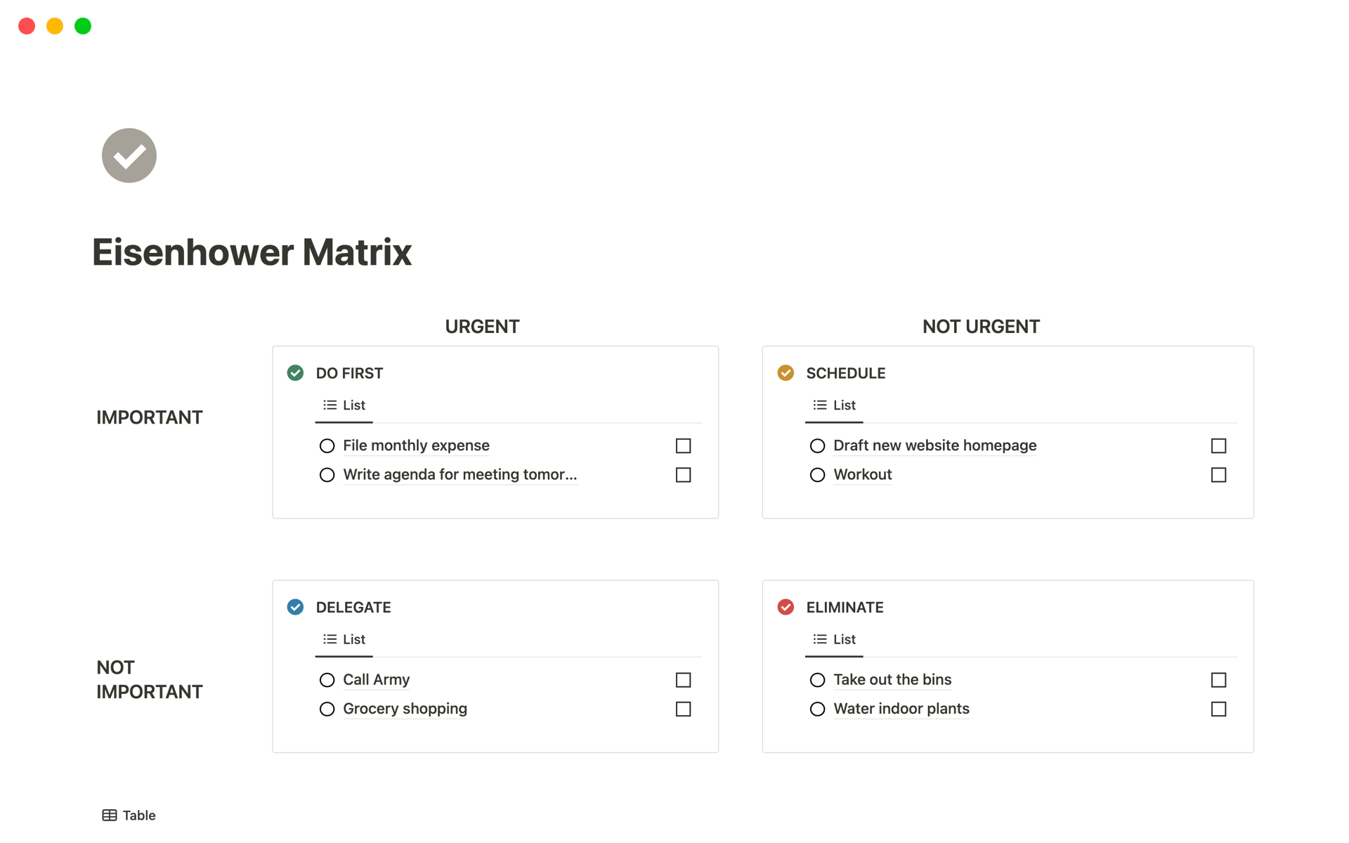 A template preview for Top 9 Free Decision-Making Tool Templates in Notion