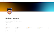 Graphic Design Portfolio Notion Template