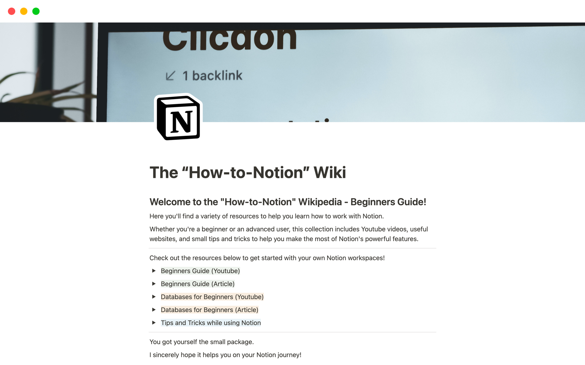 Best Wiki Templates from Notion