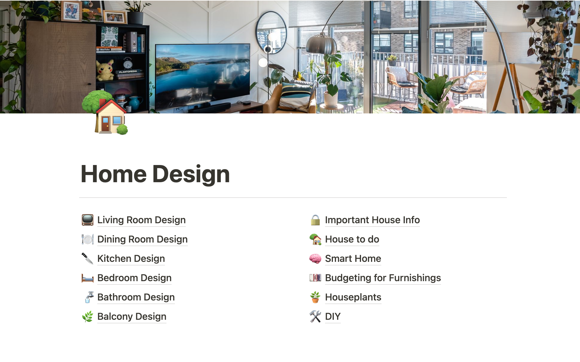A template preview for Home Design Planner