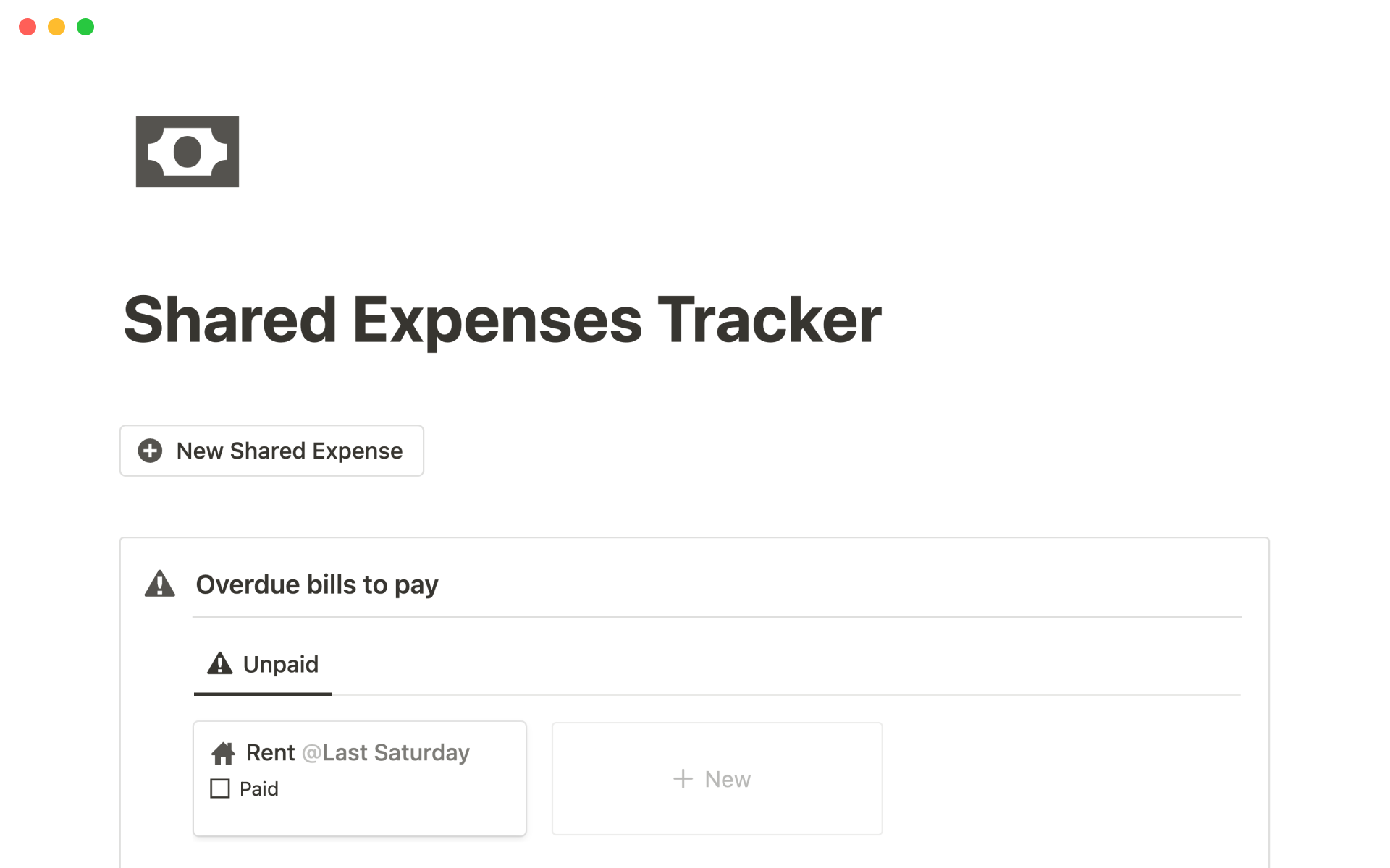 Keep track of the expenses you share with someone else and  how much you owe each other