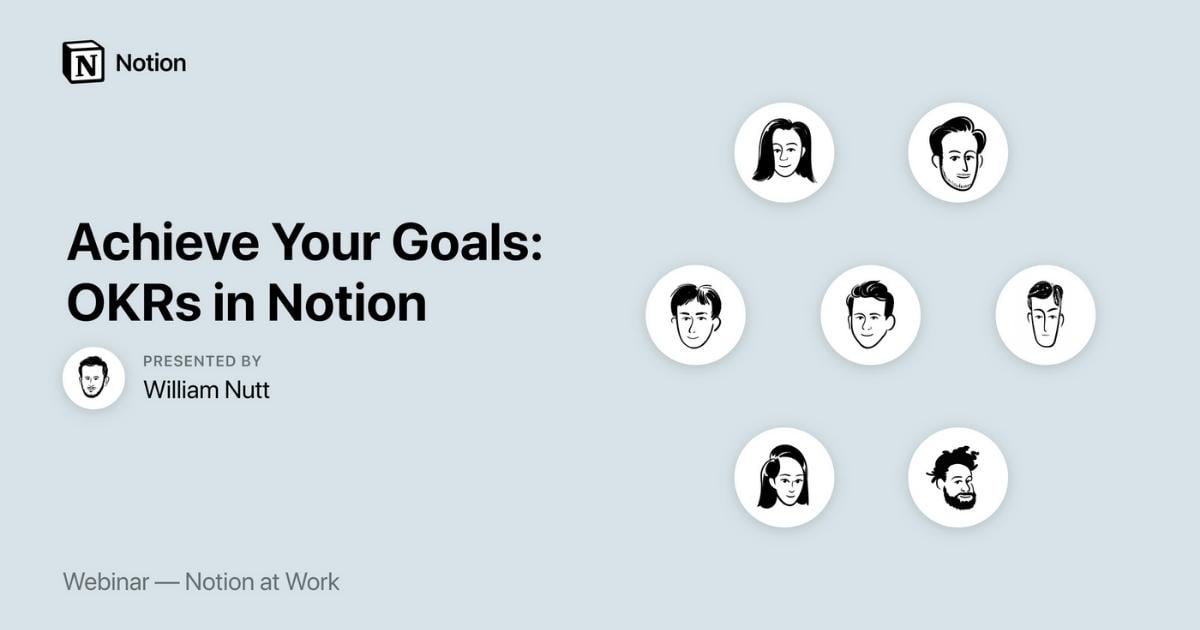Notion at Work: Achieve your goals - OKRs in Notion
