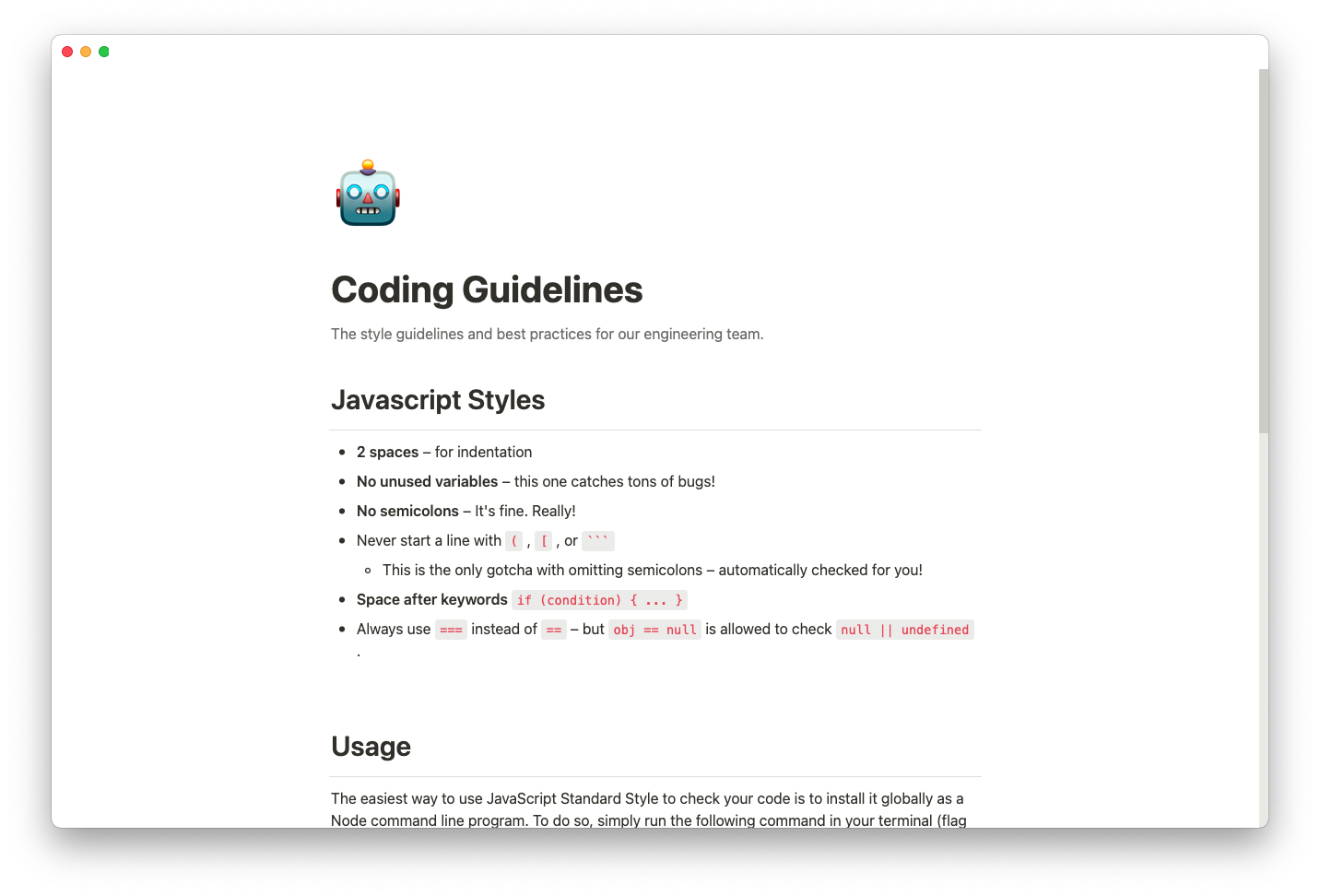 coding guidelines template thumbnail