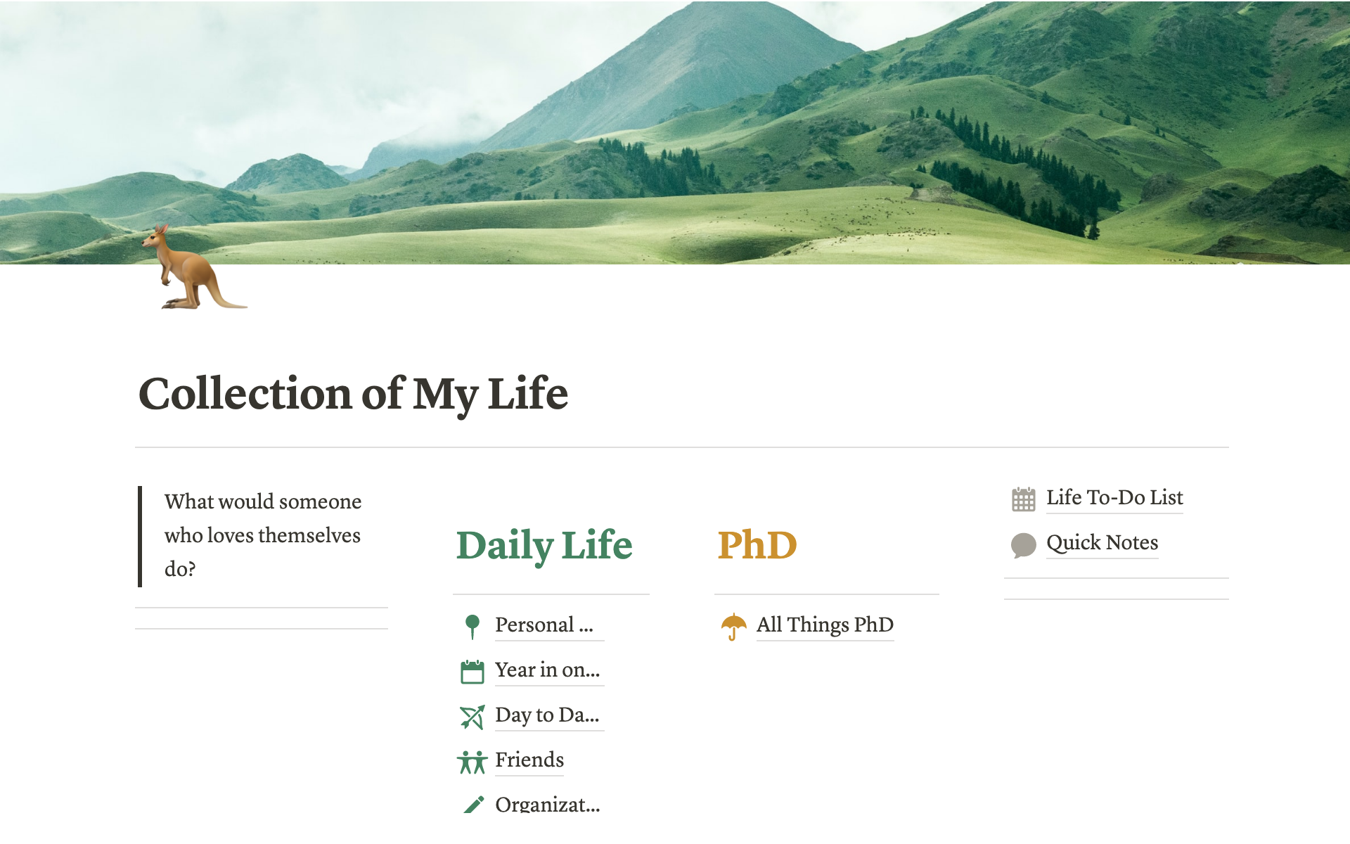 Get your PhD life and your personal organized at once.