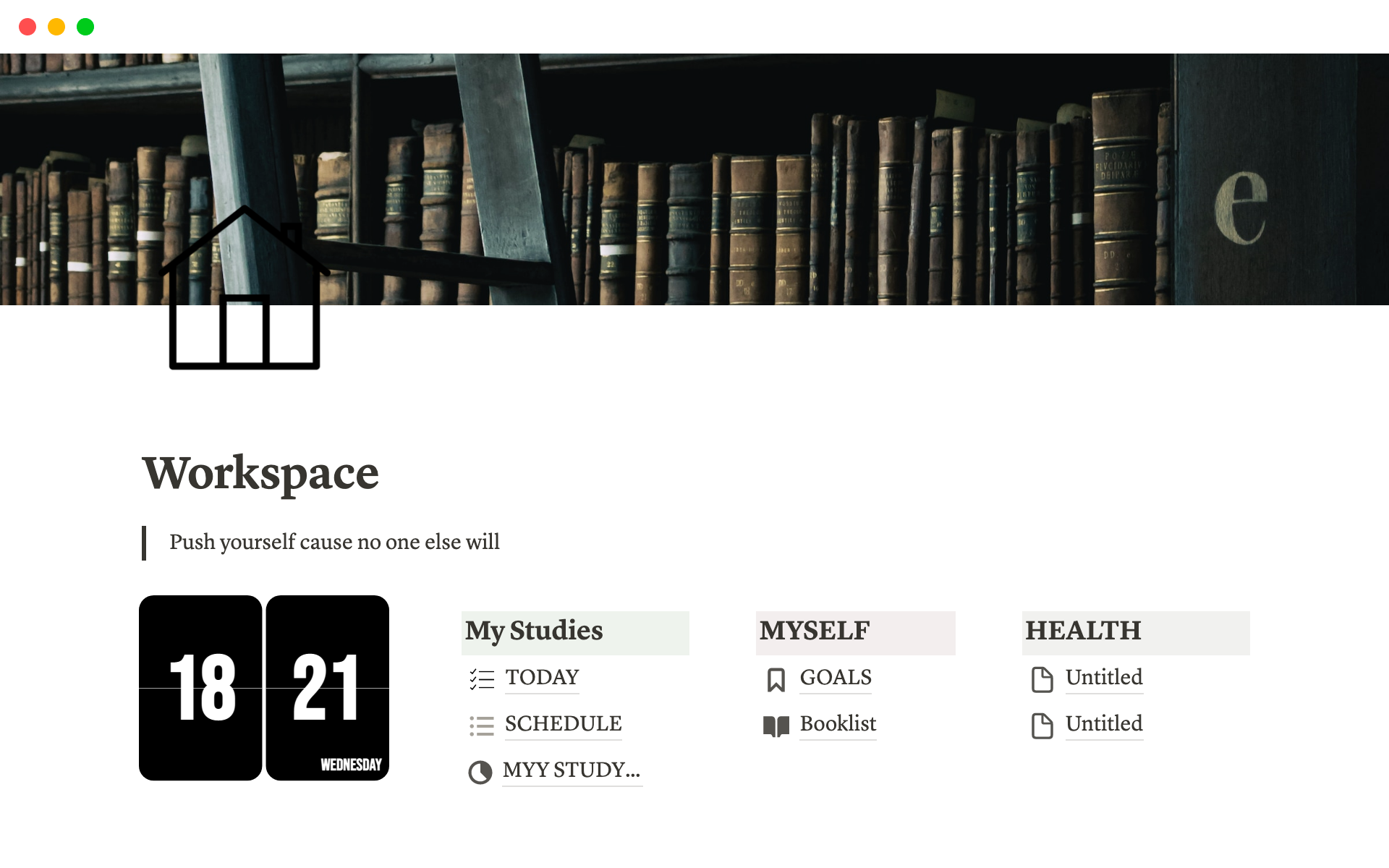 Helps to organize all your notion pages.