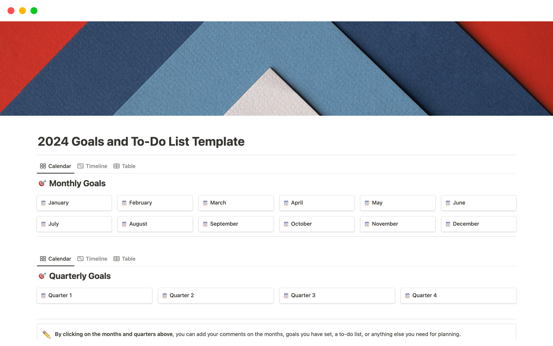 The 2024 Goals and To-Do List Template offers a structured framework, including Planners, Habit Tracker, and Wishlist, for achieving your yearly goals.