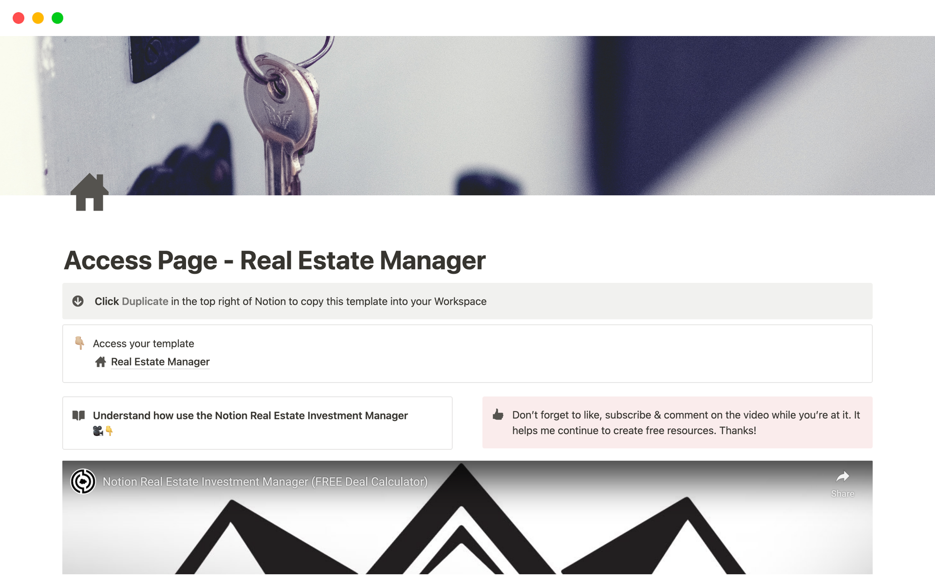 A template preview for Real Estate Investment Manager & Deal Calculator