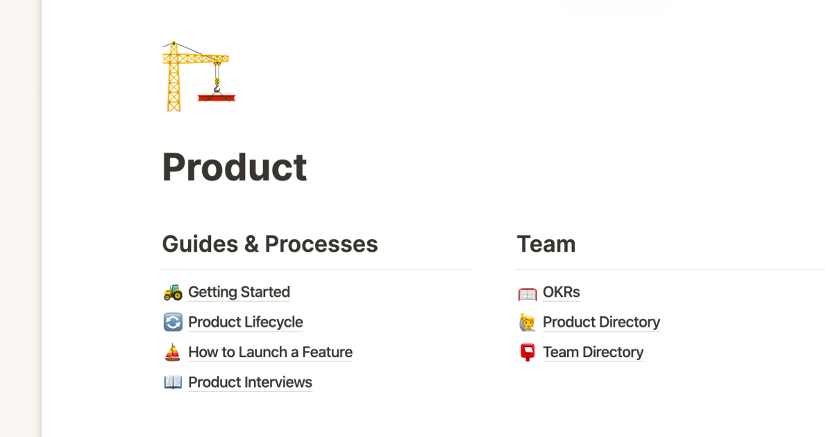 How to build a wiki for your product team