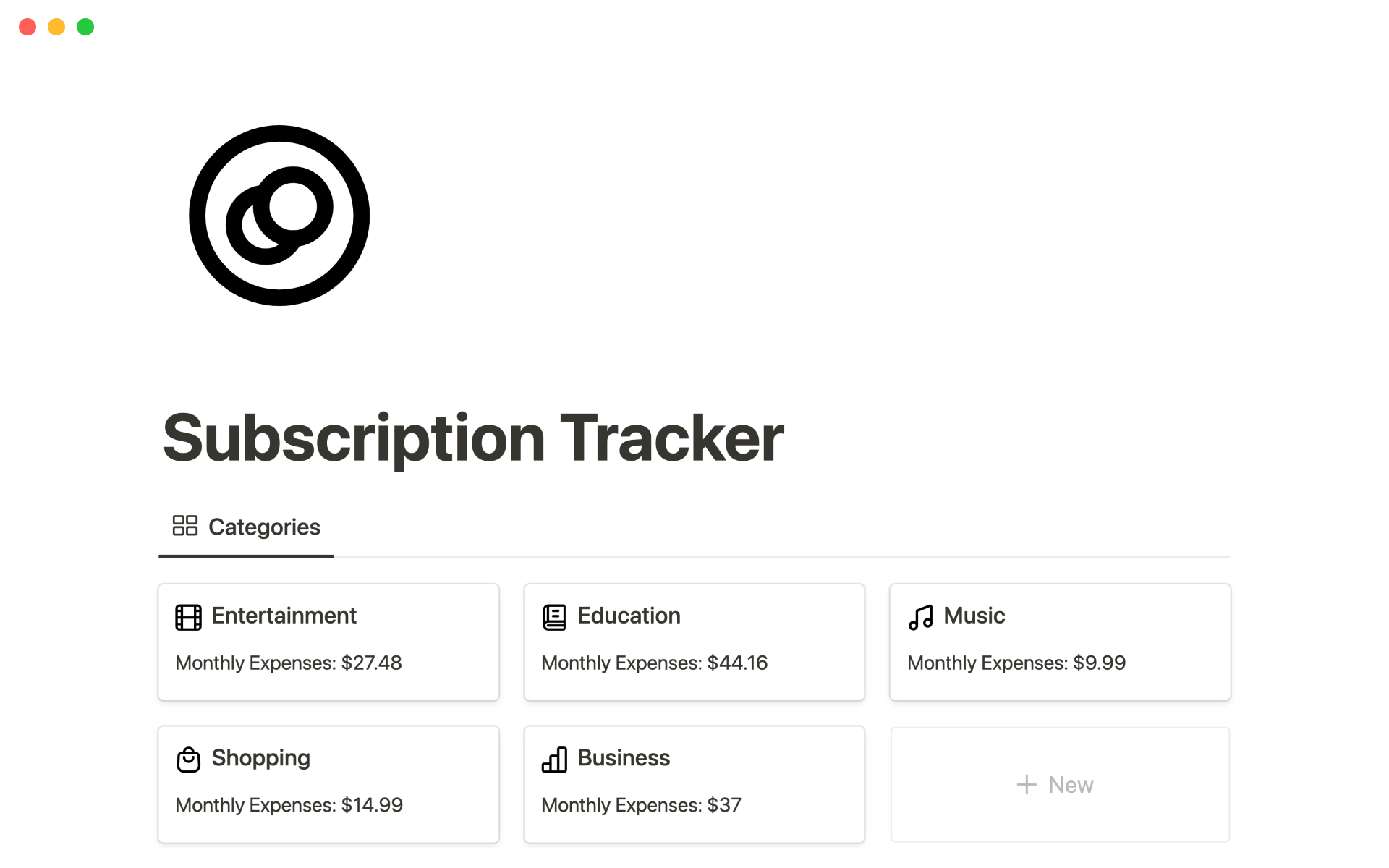 Keep track of all your subscriptions in one place.