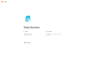 Daily Routine Notion Template