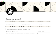 Menu Planner Notion Template