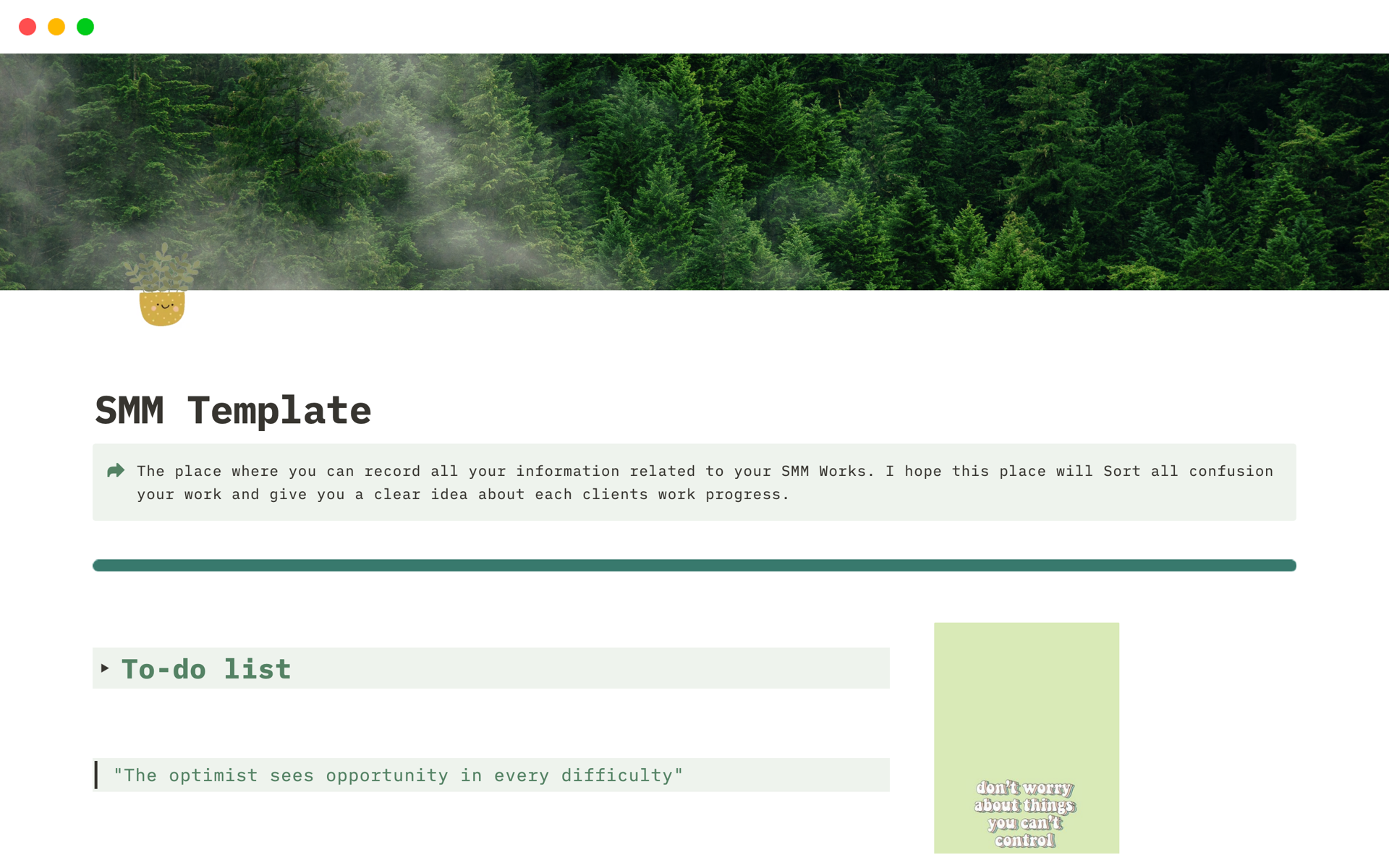 AllinOne Social Media Management Notion Template